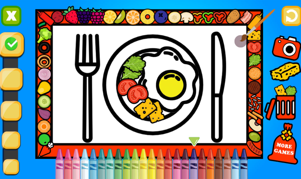 Color and Decorate Dinner Plate